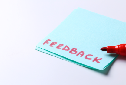 Feedback em forma de carta